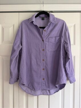 wild fable Lavender Button-Down Casual Shirt